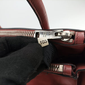 Pre-owned Prada Twin Pocket Winged Tote Pink Leather BN2619 shoulderbag | stylenewstar