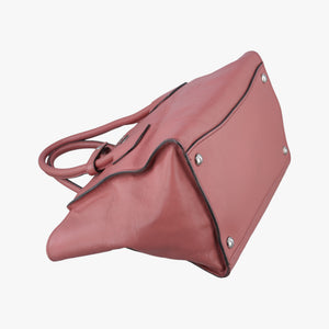 Pre-owned Prada Twin Pocket Winged Tote Pink Leather BN2619 shoulderbag | stylenewstar