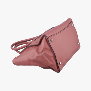 Pre-owned Prada Twin Pocket Winged Tote Pink Leather BN2619 shoulderbag | stylenewstar