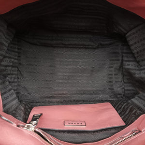 Pre-owned Prada Twin Pocket Winged Tote Pink Leather BN2619 shoulderbag | stylenewstar