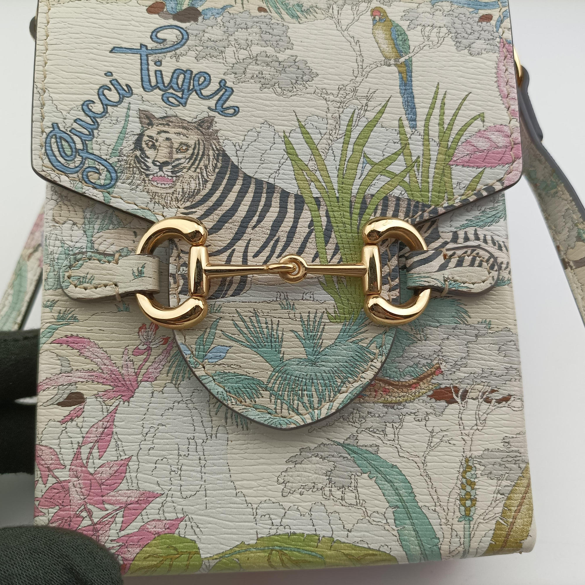 Pre-owned Gucci HORSEBIT 1955 Multicolour Leather 625612 shoulderbag | stylenewstar