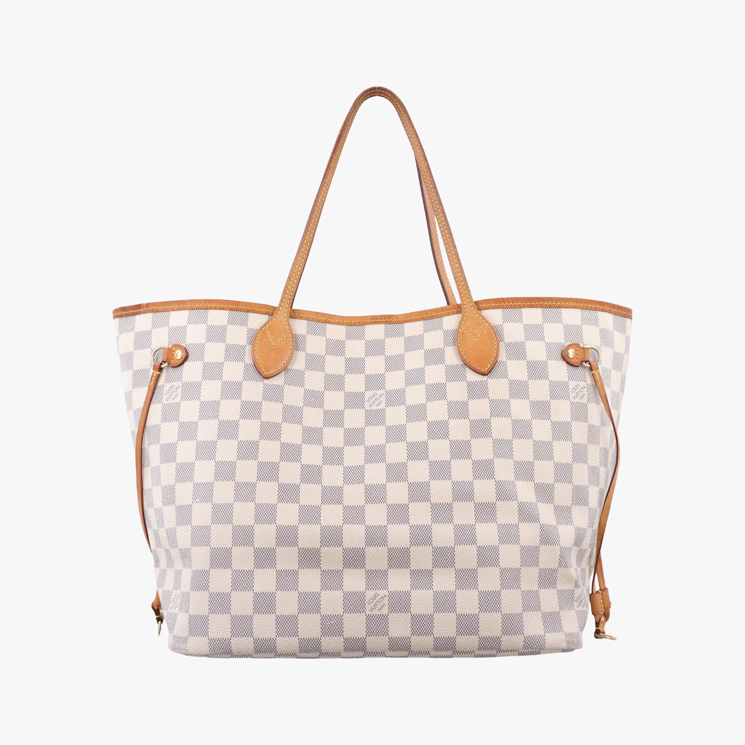 Pre-owned Louis Vuitton Neverfull MM Azur Damier Canvas N51107 handbag | stylenewstar
