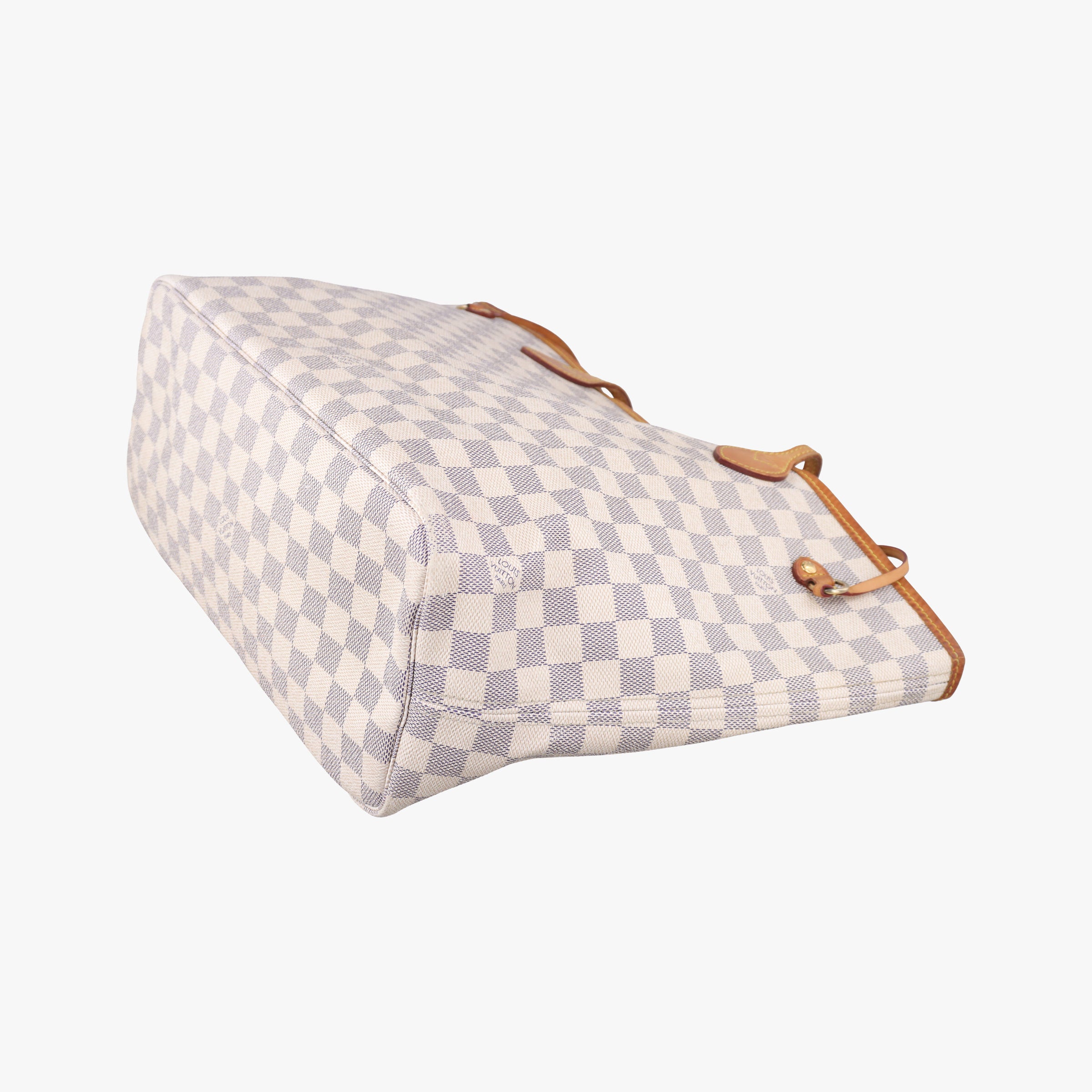 Pre-owned Louis Vuitton Neverfull MM Azur Damier Canvas N51107 handbag | stylenewstar