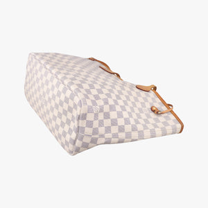 Pre-owned Louis Vuitton Neverfull MM Azur Damier Canvas N51107 handbag | stylenewstar