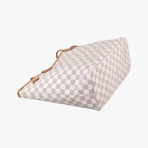 Pre-owned Louis Vuitton Neverfull MM Azur Damier Canvas N51107 handbag | stylenewstar