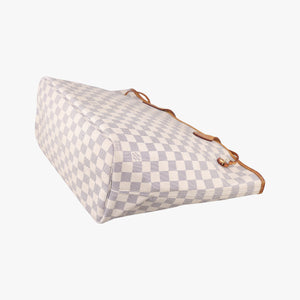 Pre-owned Louis Vuitton Neverfull MM Azur Damier Canvas N51107 handbag | stylenewstar