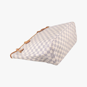 Pre-owned Louis Vuitton Neverfull MM Azur Damier Canvas N51107 handbag | stylenewstar