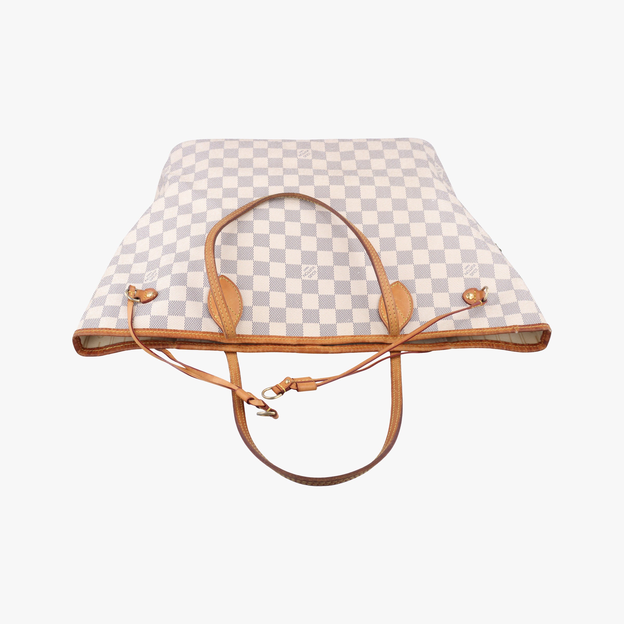 Pre-owned Louis Vuitton Neverfull MM Azur Damier Canvas N51107 handbag | stylenewstar
