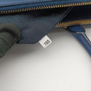 Pre-owned Prada Galleria Blue SAFFIANO Leather BN1786 handbag | stylenewstar