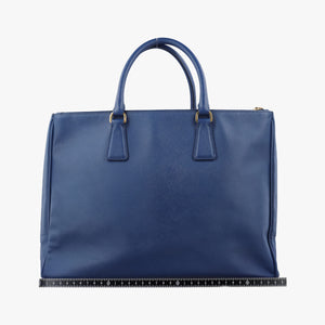 Pre-owned Prada Galleria Blue SAFFIANO Leather BN1786 handbag | stylenewstar