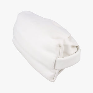 Pre-owned Bottega Veneta The Pouch White lambskin  shoulderbag | stylenewstar