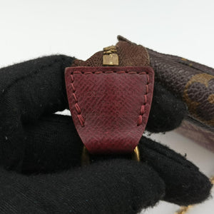 Pre-owned Louis Vuitton Mini Pochette Accessoires Brown Monogram Canvas M63798 handbag | stylenewstar