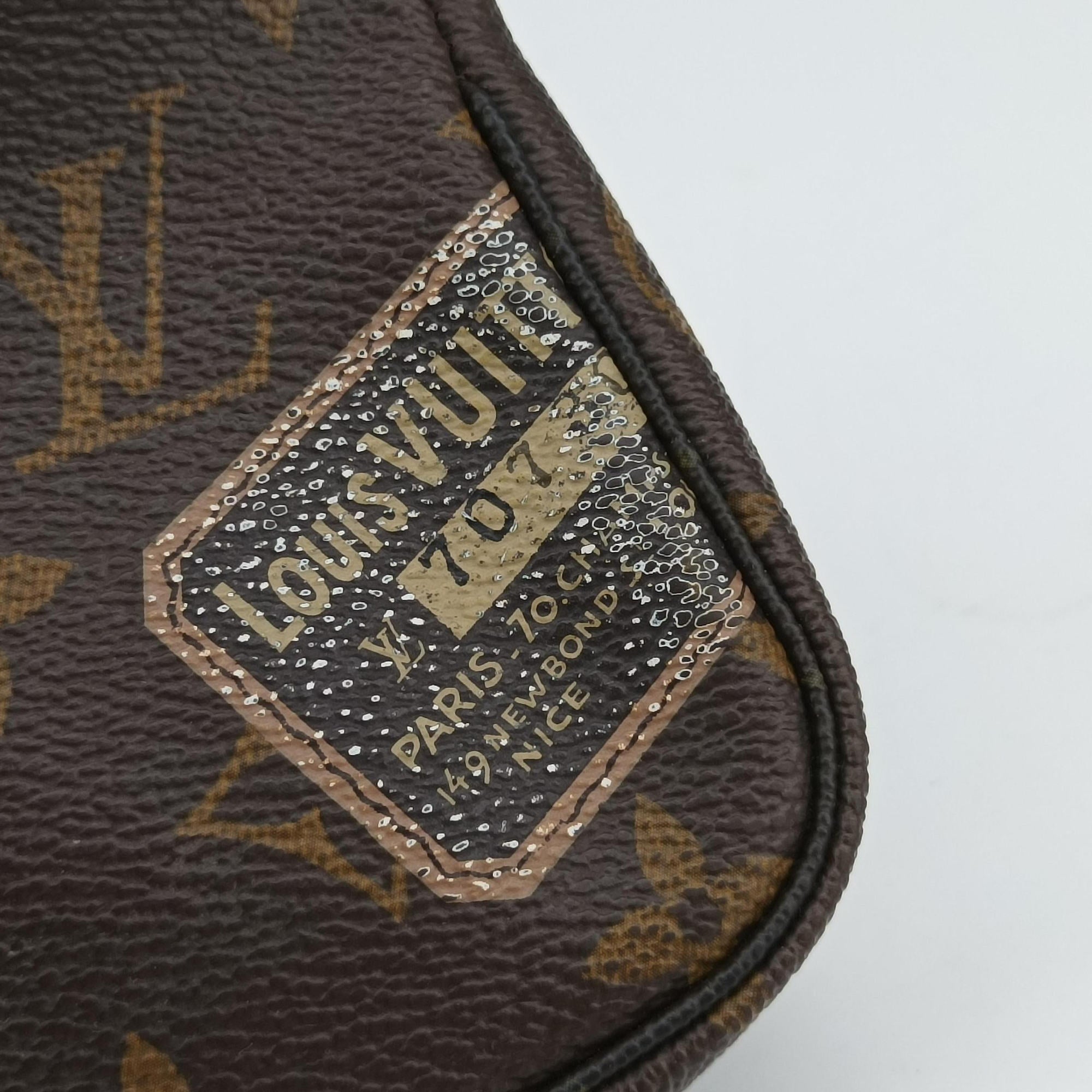 Pre-owned Louis Vuitton Mini Pochette Accessoires Brown Monogram Canvas M63798 handbag | stylenewstar