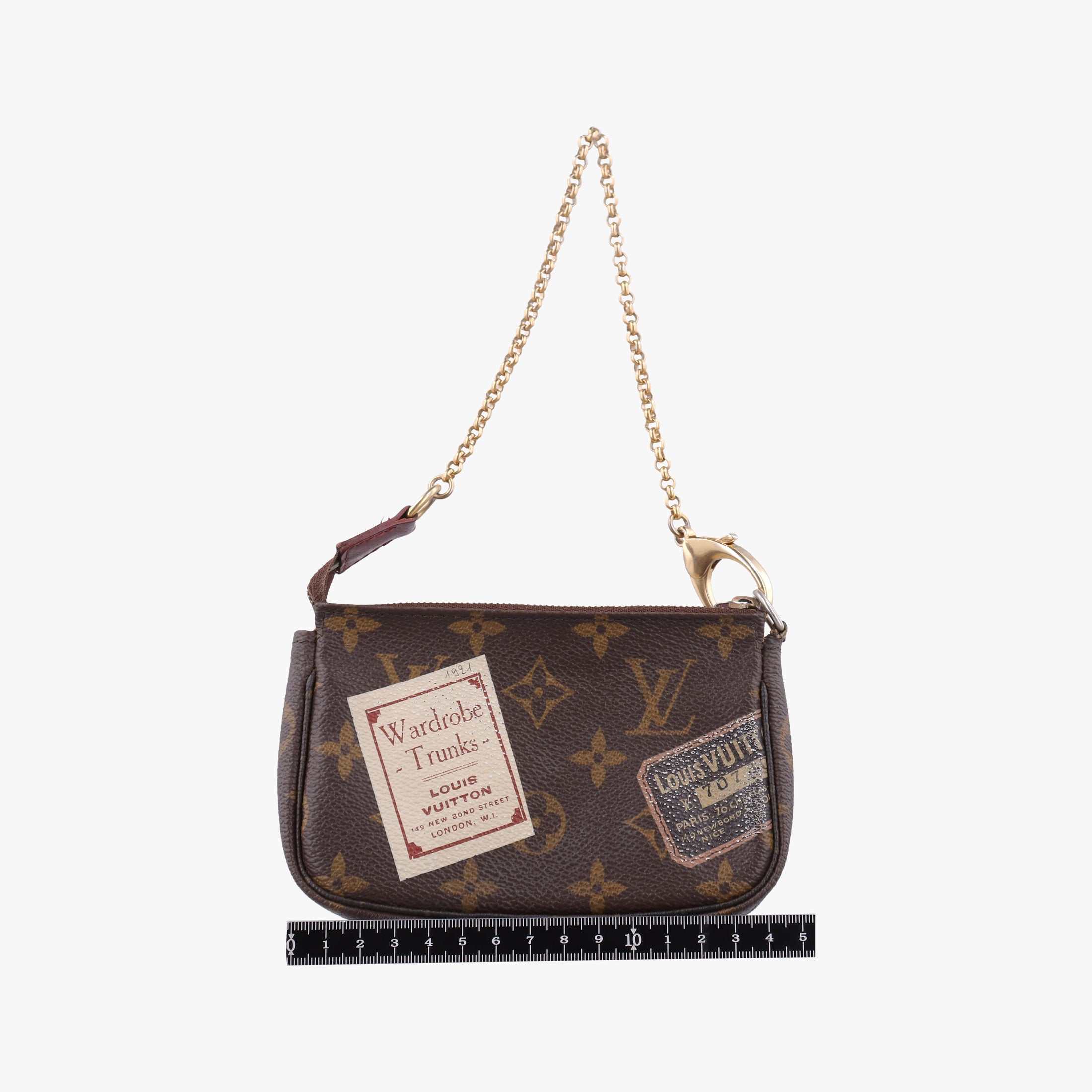Pre-owned Louis Vuitton Mini Pochette Accessoires Brown Monogram Canvas M63798 handbag | stylenewstar