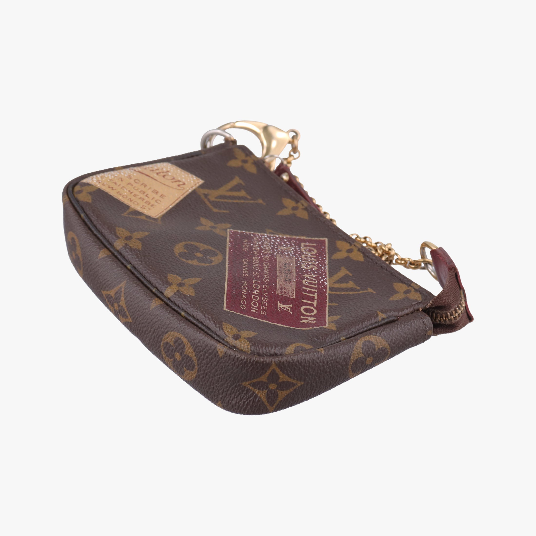 Pre-owned Louis Vuitton Mini Pochette Accessoires Brown Monogram Canvas M63798 handbag | stylenewstar