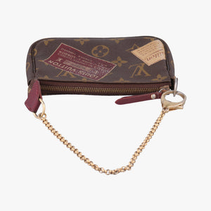 Pre-owned Louis Vuitton Mini Pochette Accessoires Brown Monogram Canvas M63798 handbag | stylenewstar
