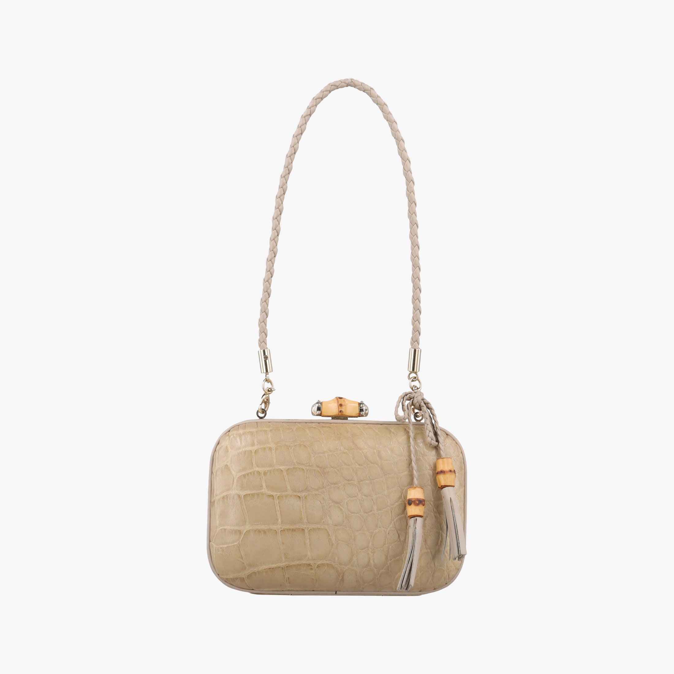 Vintage Gucci Broadway Taupe Leather 257075 handbag | stylenewstar