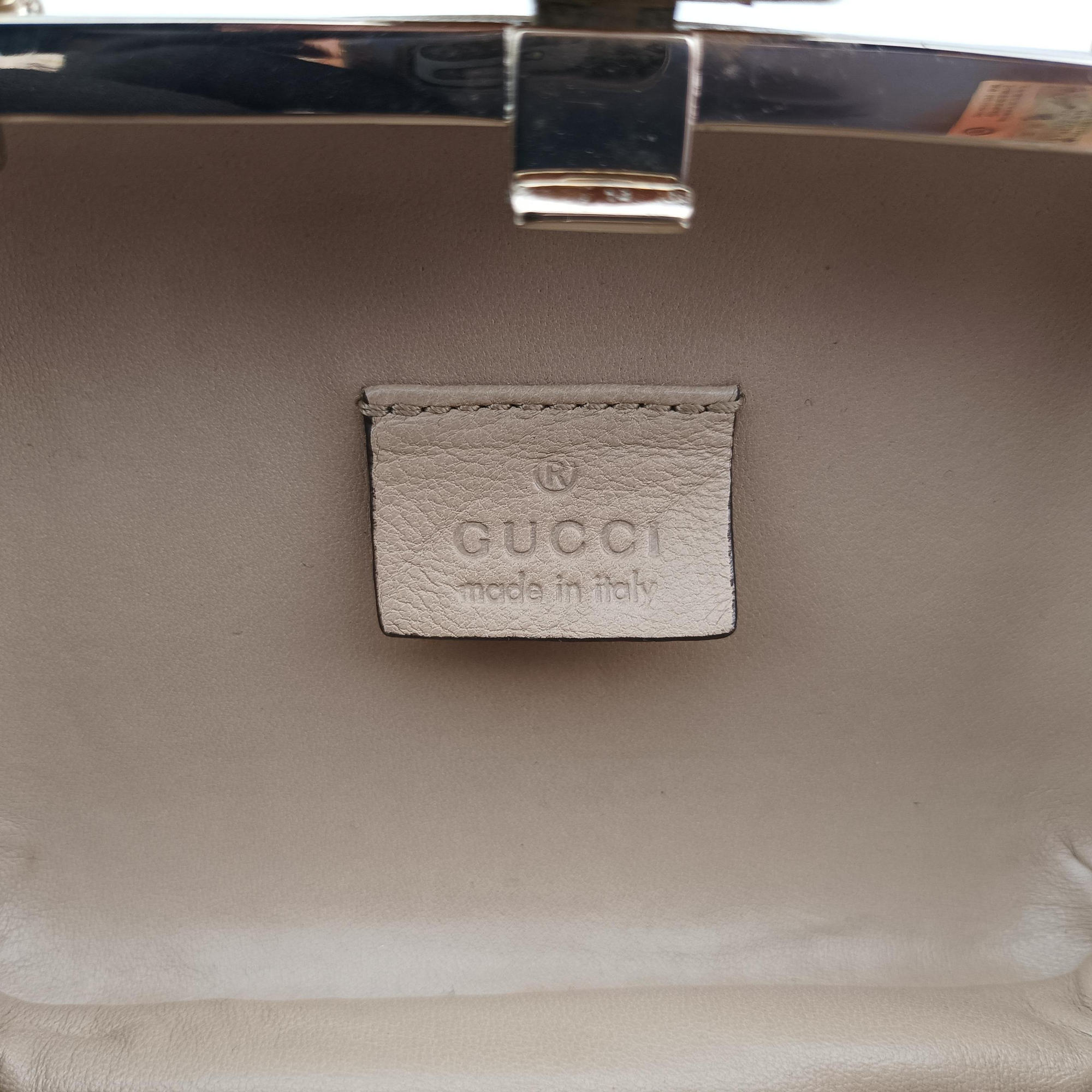Vintage Gucci Broadway Taupe Leather 257075 handbag | stylenewstar