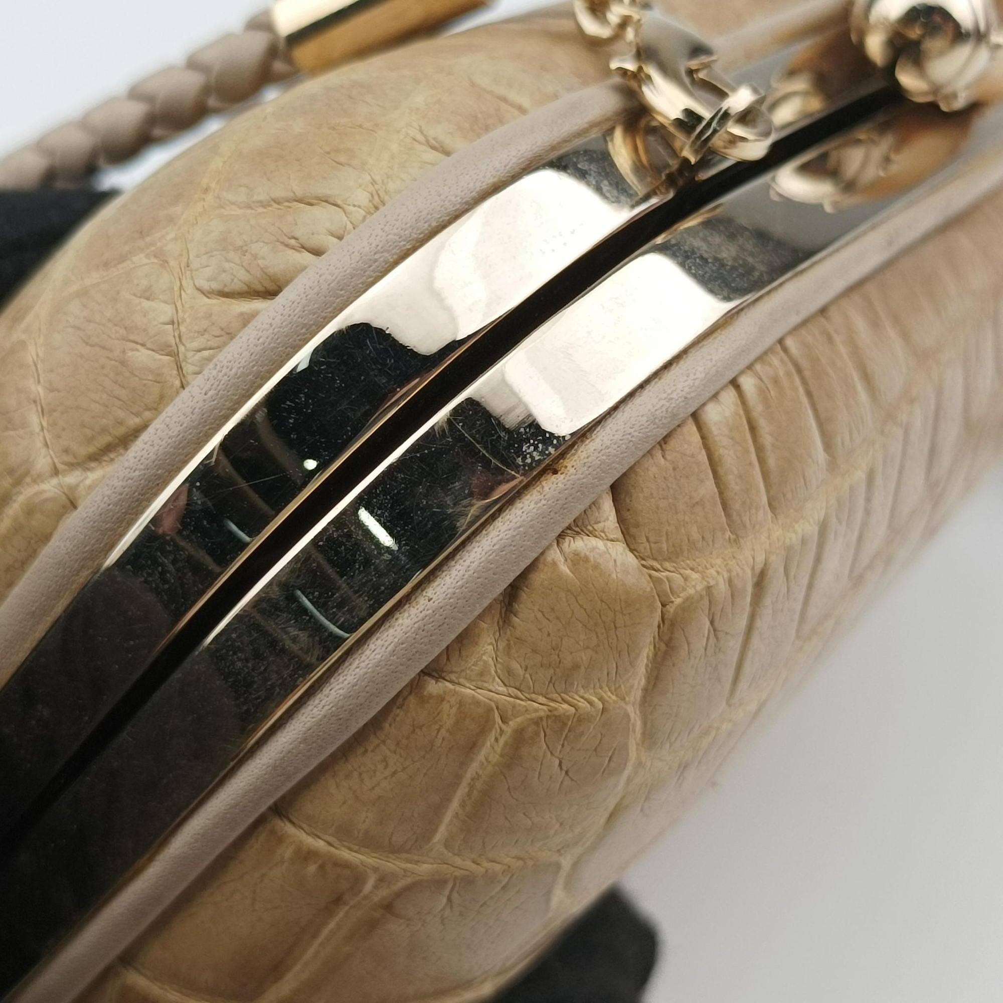 Vintage Gucci Broadway Taupe Leather 257075 handbag | stylenewstar