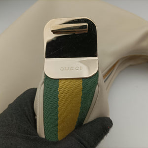 Vintage Gucci Attache G-Shaped Hook White Leather 702823 shoulderbag | stylenewstar