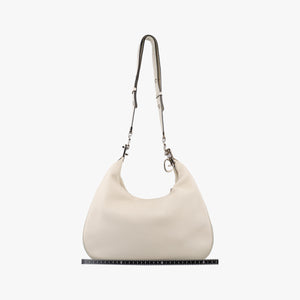 Vintage Gucci Attache G-Shaped Hook White Leather 702823 shoulderbag | stylenewstar