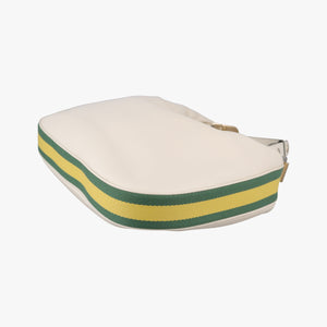 Vintage Gucci Attache G-Shaped Hook White Leather 702823 shoulderbag | stylenewstar