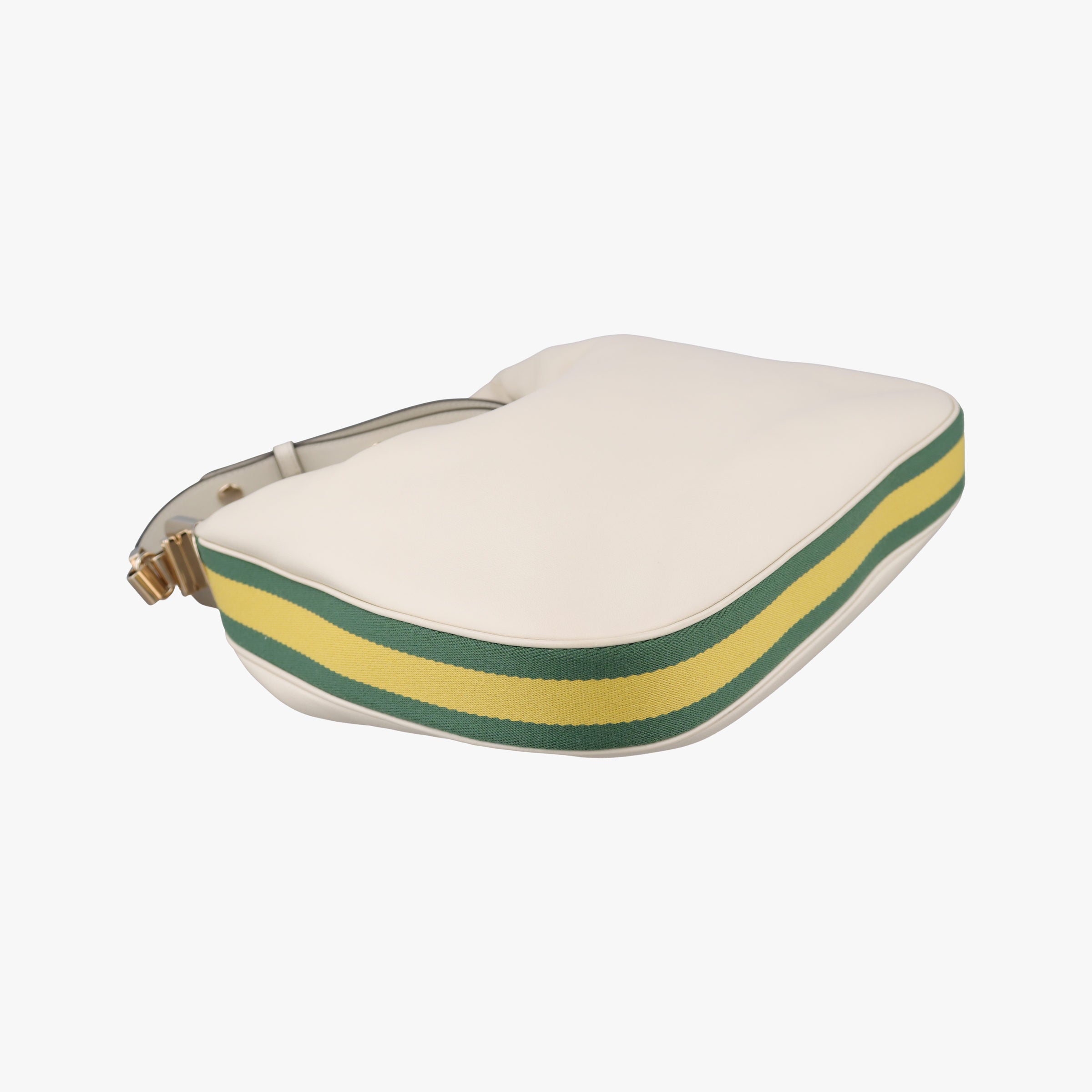 Vintage Gucci Attache G-Shaped Hook White Leather 702823 shoulderbag | stylenewstar