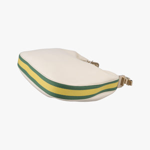 Vintage Gucci Attache G-Shaped Hook White Leather 702823 shoulderbag | stylenewstar
