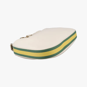 Vintage Gucci Attache G-Shaped Hook White Leather 702823 shoulderbag | stylenewstar