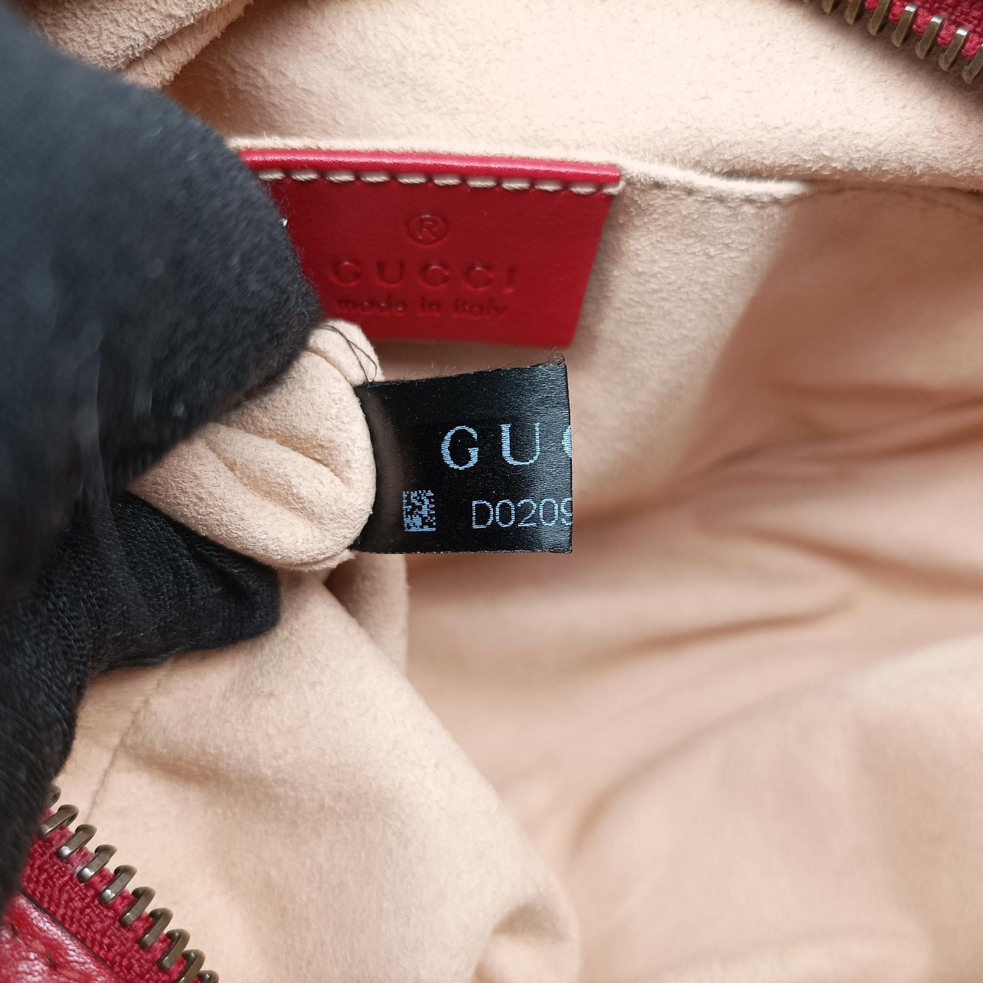 Pre-owned Gucci GG Marmont Red Leather 448065 shoulderbag | stylenewstar