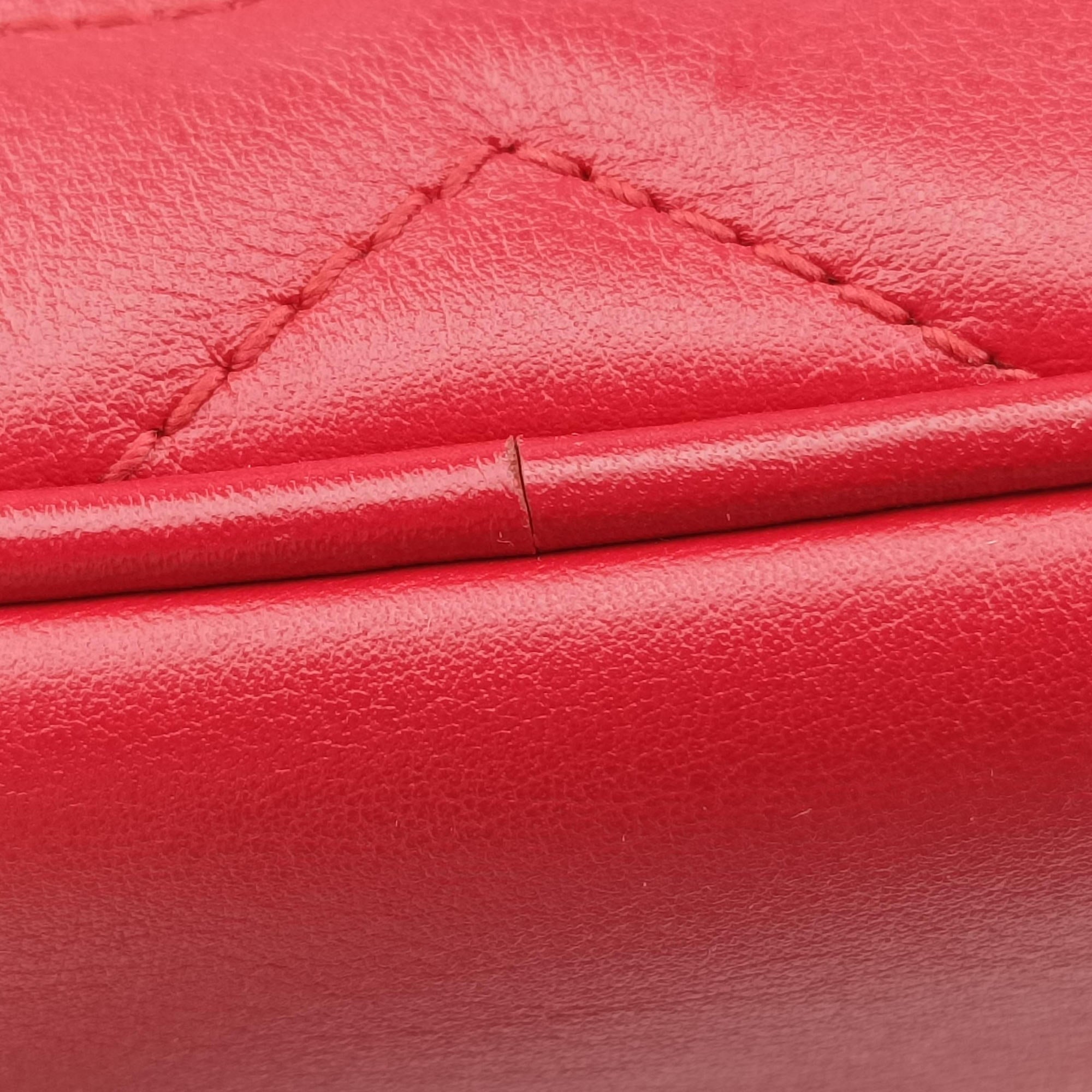 Pre-owned Gucci GG Marmont Red Leather 448065 shoulderbag | stylenewstar