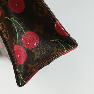 Vintage Louis Vuitton Cherry Sac Plat Brown×Cherry Print Monogram Canvas M95010 handbag | stylenewstar