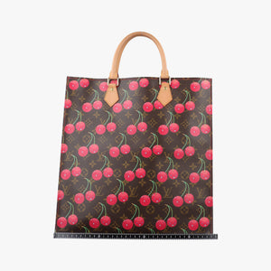 Vintage Louis Vuitton Cherry Sac Plat Brown×Cherry Print Monogram Canvas M95010 handbag | stylenewstar