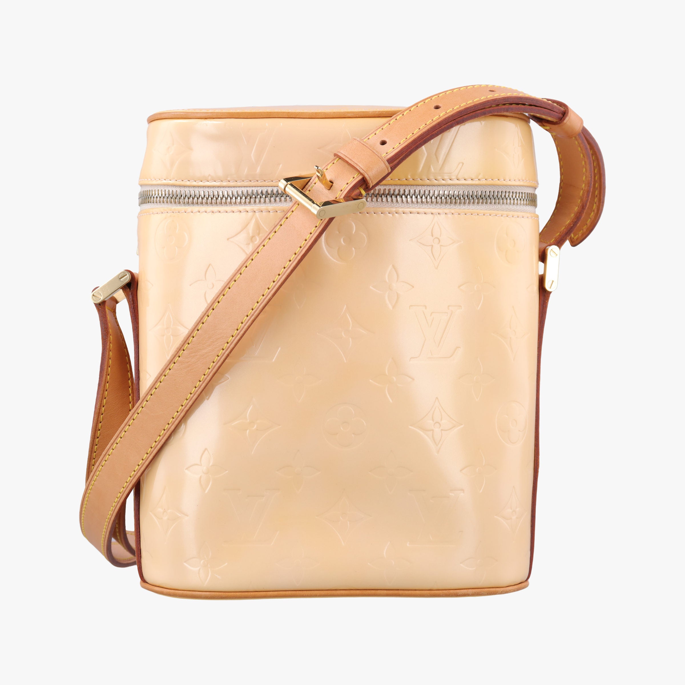 Pre-owned Louis Vuitton Sullivan Vertical Marshmallow Pink Vernis M91298 shoulderbag | stylenewstar