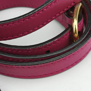 Pre-owned Gucci GG SUPREME beige×red×pink PVC coated canvas×Leather 409529 shoulderbag | stylenewstar