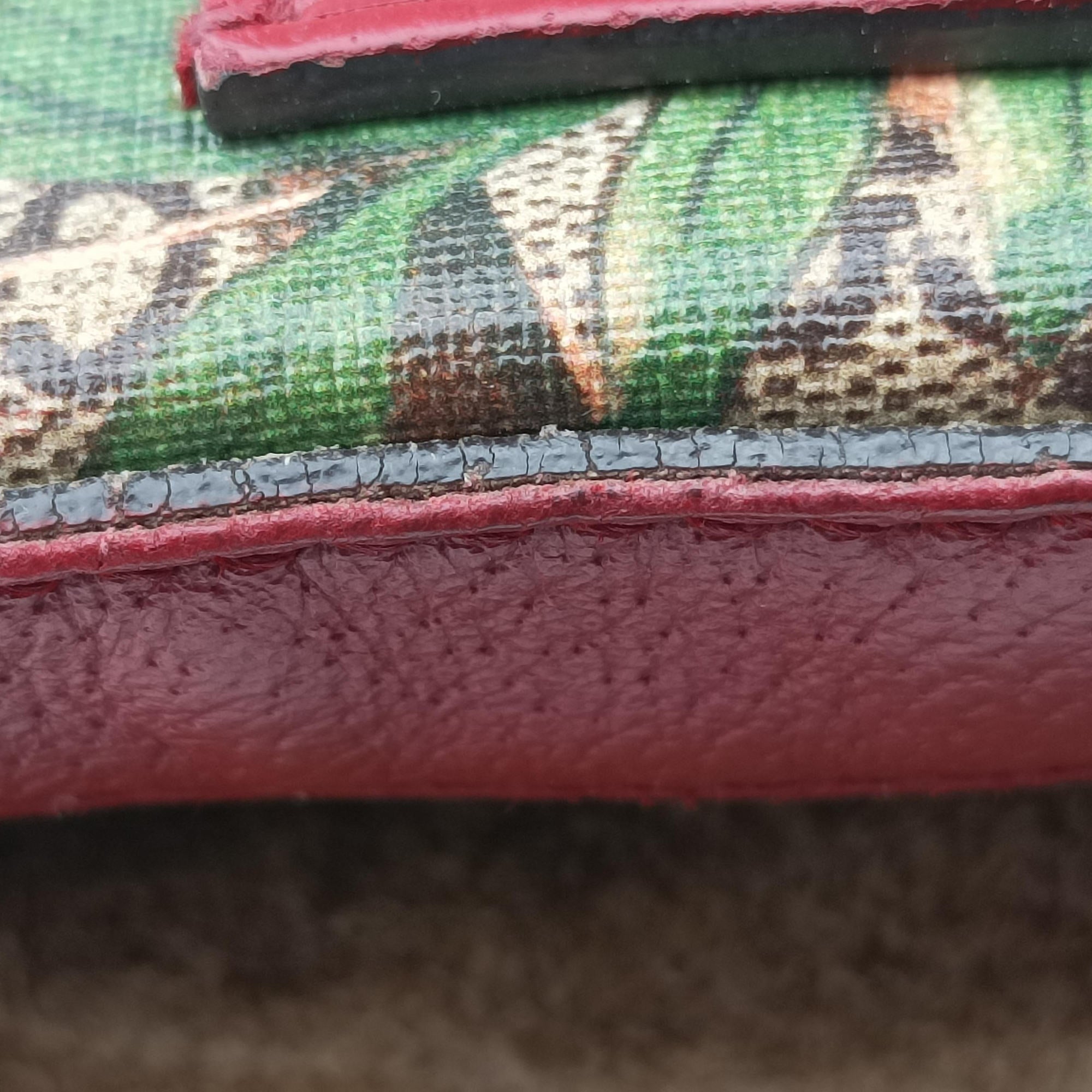Pre-owned Gucci GG Supreme Tian Camera Brown PVC coated canvas×Leather 450947 shoulderbag | stylenewstar
