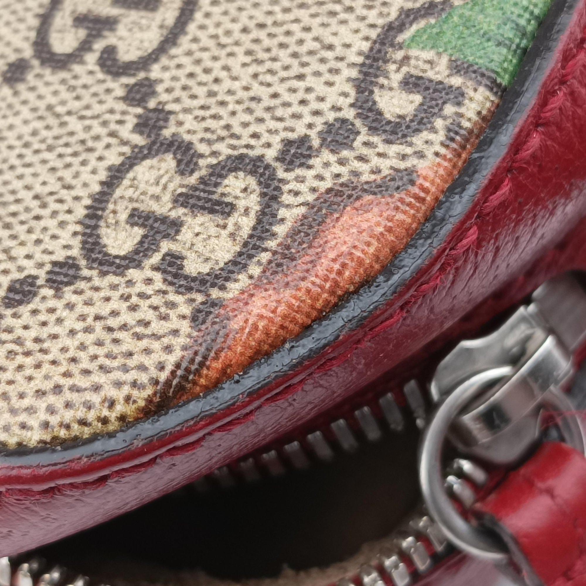 Pre-owned Gucci GG Supreme Tian Camera Brown PVC coated canvas×Leather 450947 shoulderbag | stylenewstar