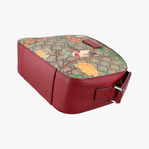 Pre-owned Gucci GG Supreme Tian Camera Brown PVC coated canvas×Leather 450947 shoulderbag | stylenewstar