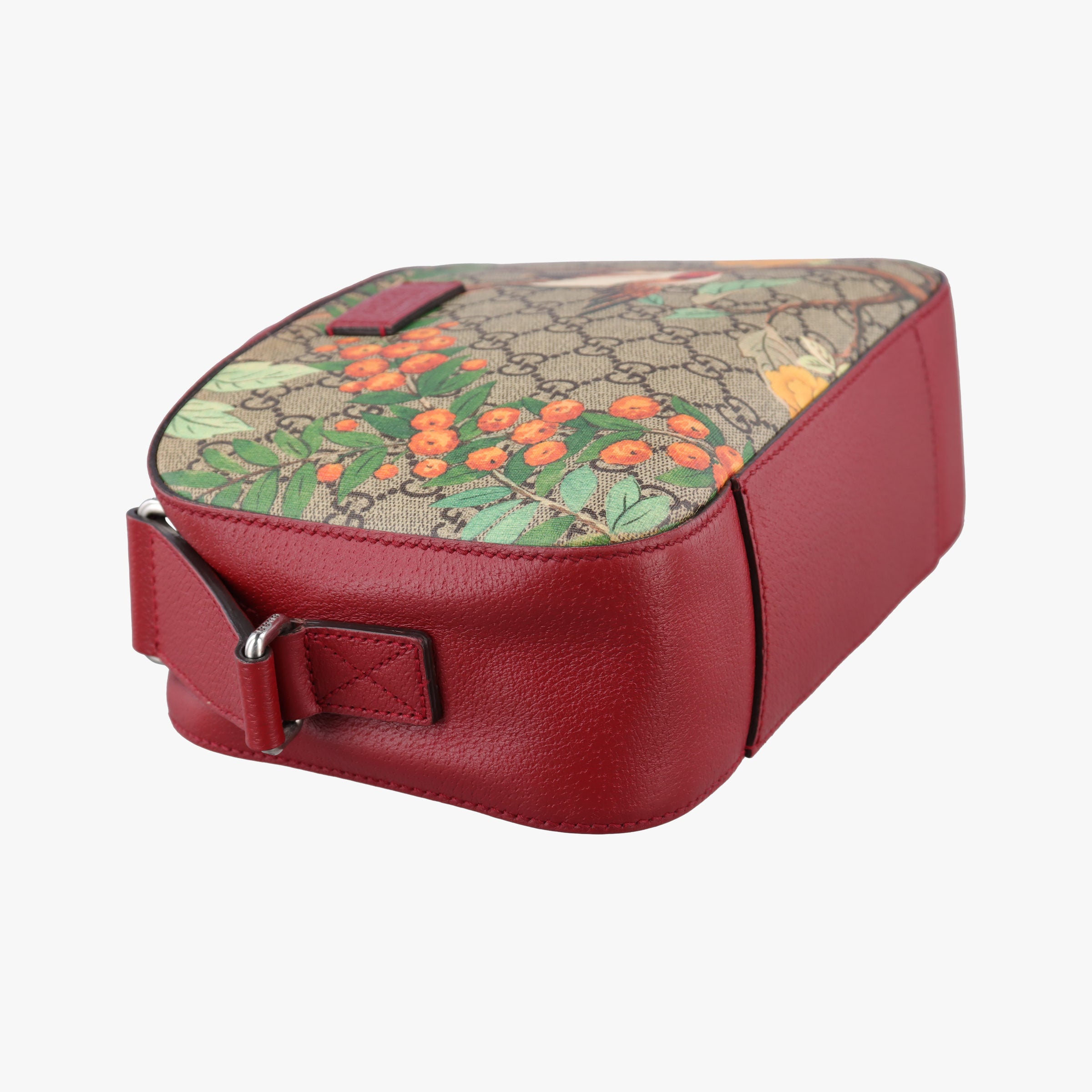 Pre-owned Gucci GG Supreme Tian Camera Brown PVC coated canvas×Leather 450947 shoulderbag | stylenewstar