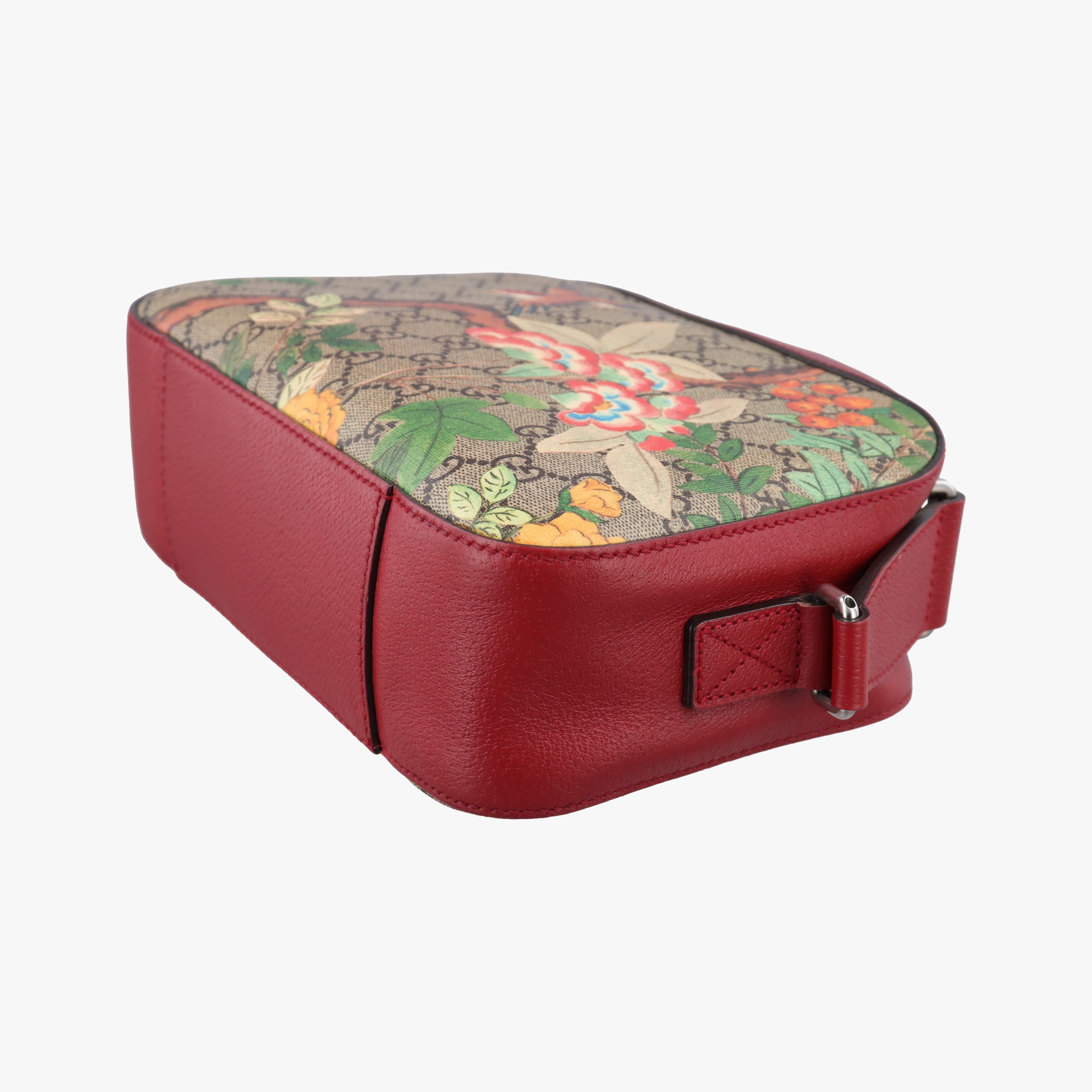 Pre-owned Gucci GG Supreme Tian Camera Brown PVC coated canvas×Leather 450947 shoulderbag | stylenewstar