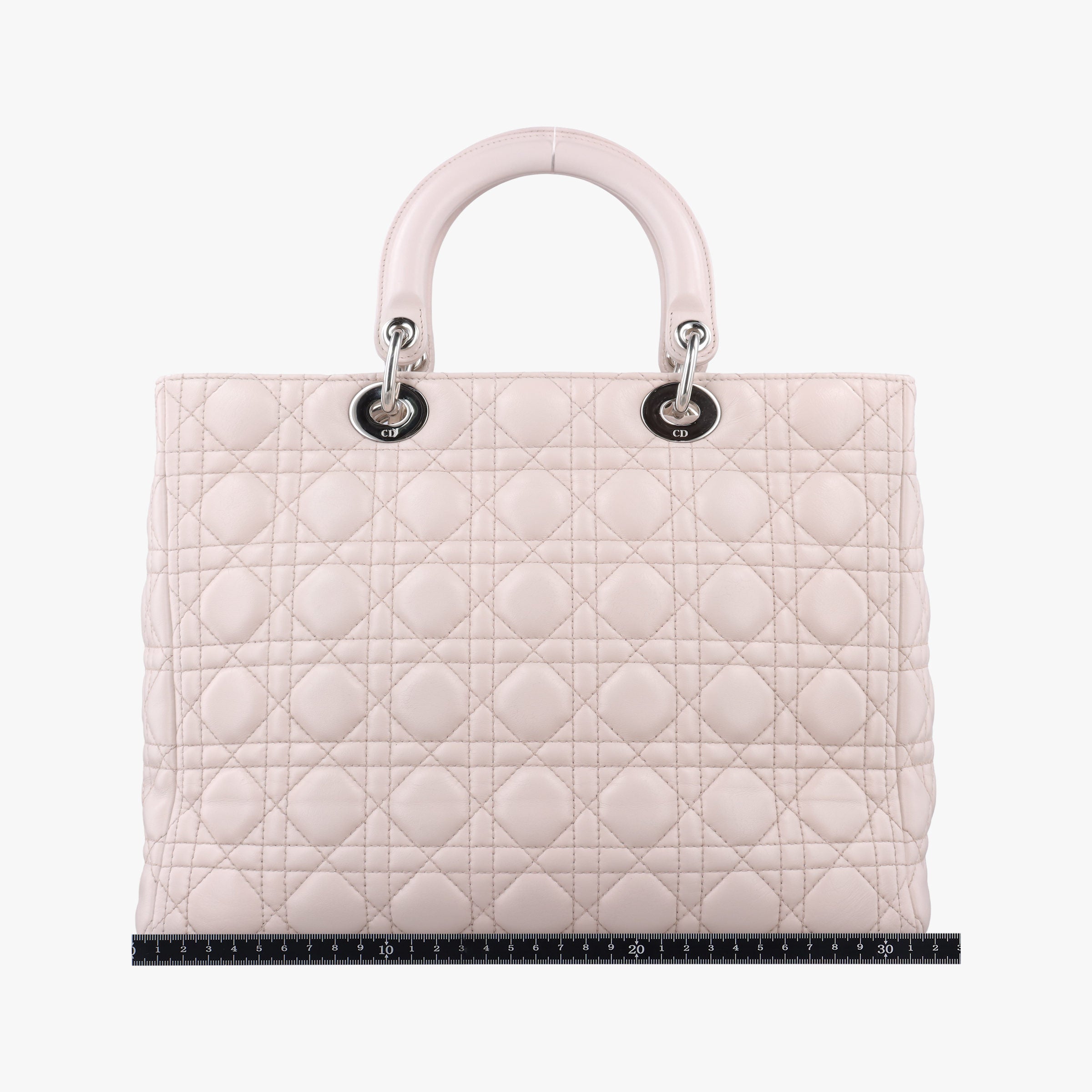 Pre-owned Christian Dior Lady Dior Pink lambskin  shoulderbag | stylenewstar