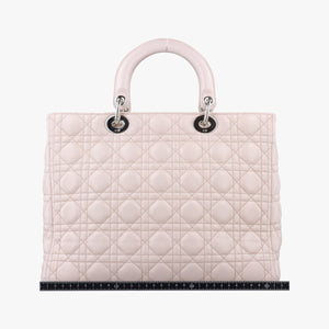 Pre-owned Christian Dior Lady Dior Pink lambskin  shoulderbag | stylenewstar
