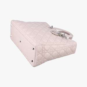 Pre-owned Christian Dior Lady Dior Pink lambskin  shoulderbag | stylenewstar