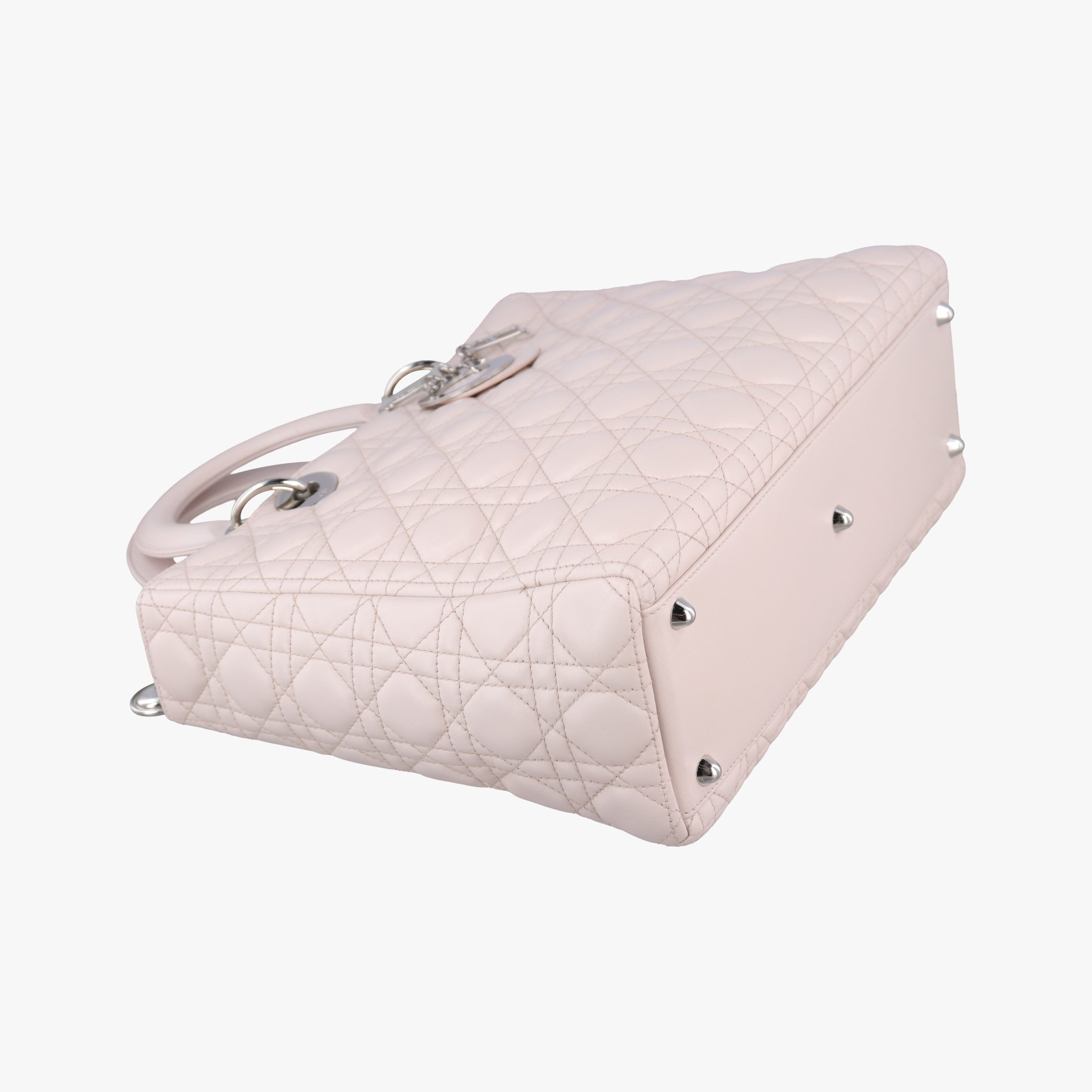 Pre-owned Christian Dior Lady Dior Pink lambskin  shoulderbag | stylenewstar