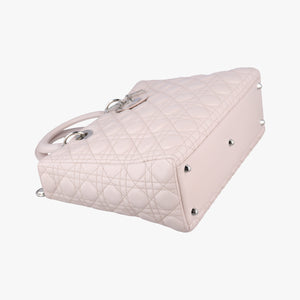 Pre-owned Christian Dior Lady Dior Pink lambskin  shoulderbag | stylenewstar