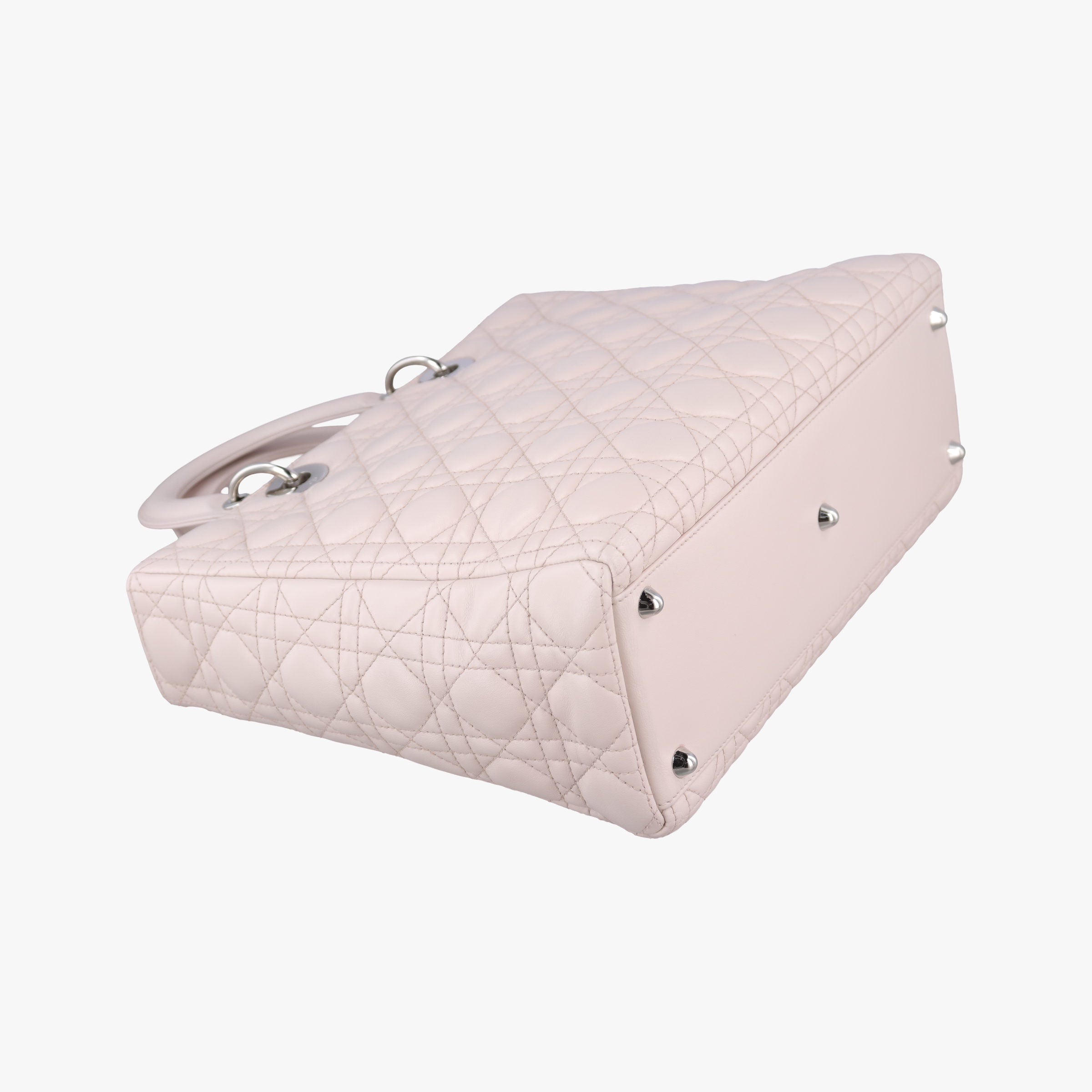 Pre-owned Christian Dior Lady Dior Pink lambskin  shoulderbag | stylenewstar