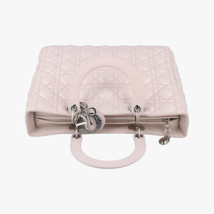 Pre-owned Christian Dior Lady Dior Pink lambskin  shoulderbag | stylenewstar