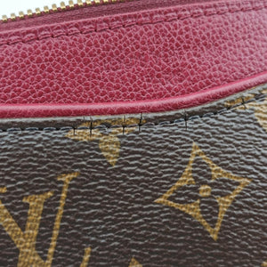 Secondhand Louis Vuitton PALLAS brown×RAISIN Monogram Canvas×calf leather M41599 shoulderbag | stylenewstar