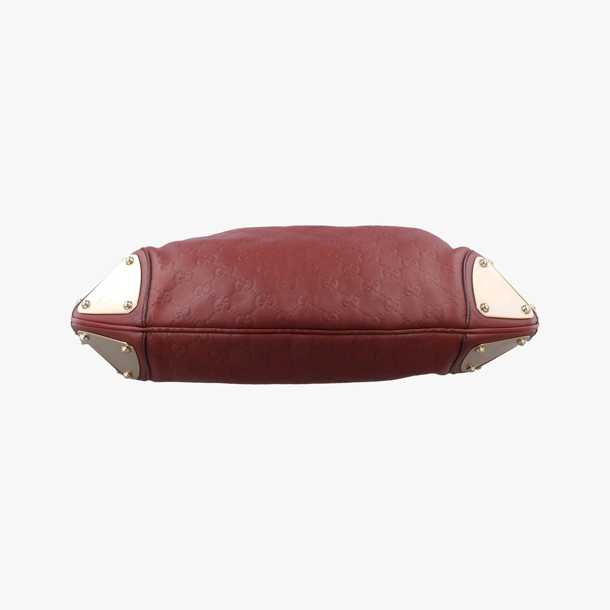 Pre-owned Gucci Bamboo Babouska Indy Hobo Burgundy Leather 177139 shoulderbag | stylenewstar
