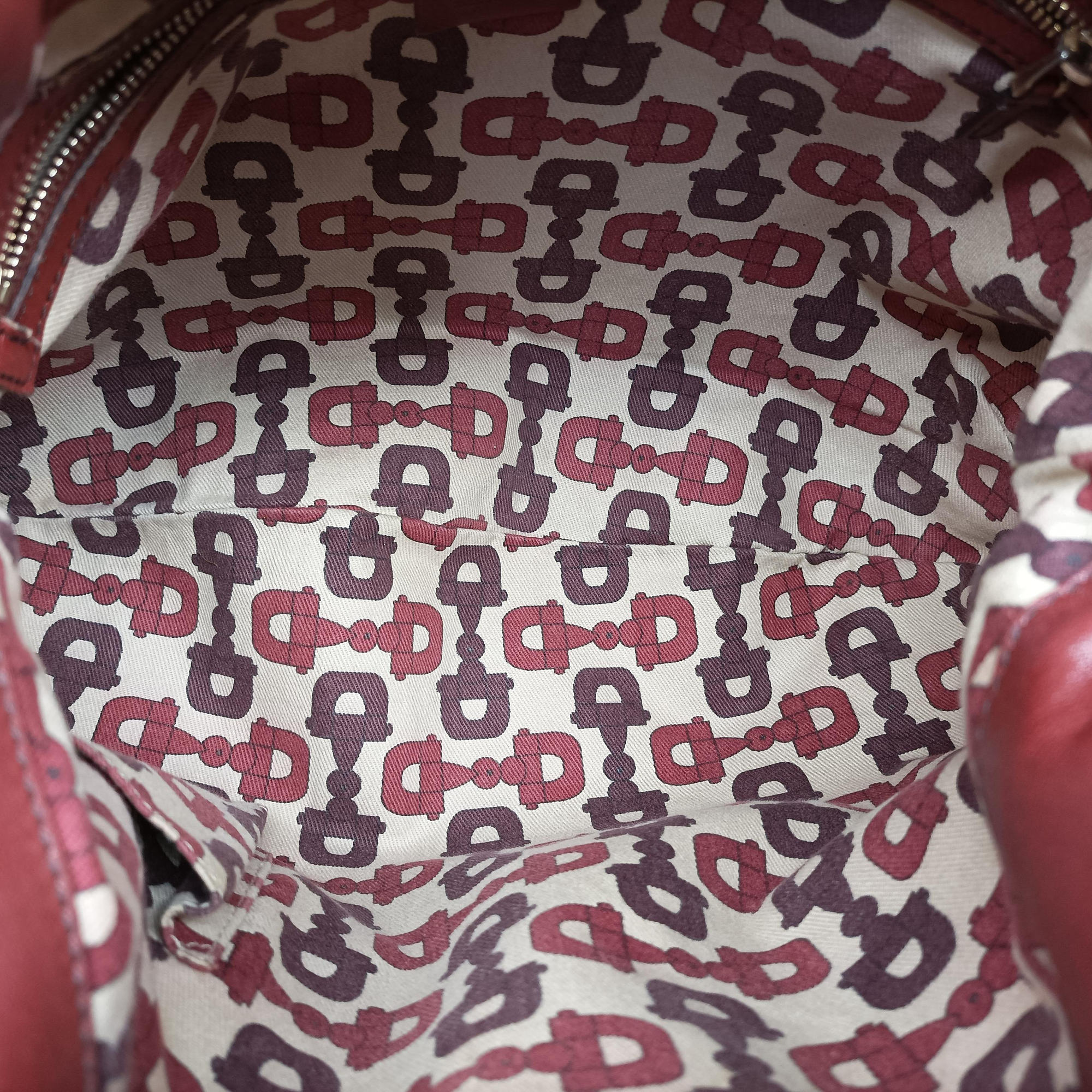Pre-owned Gucci Bamboo Babouska Indy Hobo Burgundy Leather 177139 shoulderbag | stylenewstar